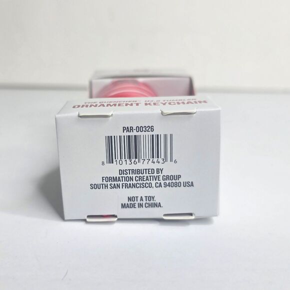 Stanley Tumbler Candy Cane Strawberry Polka Dot Ornament Keychain Set of 3 - NEW - Picture 8 of 11